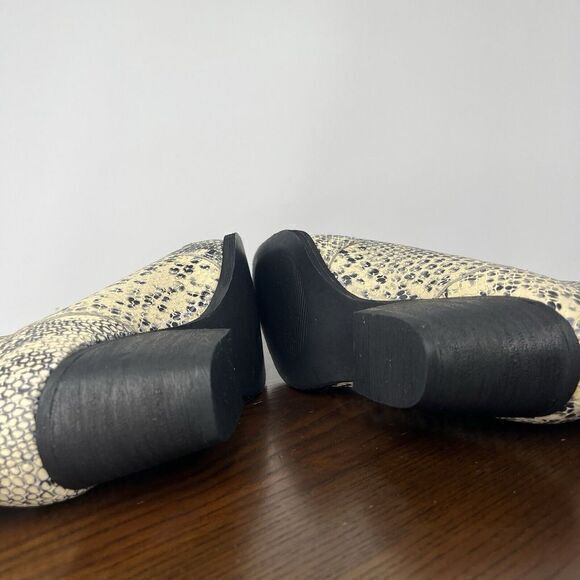 Matisse Avery Ankle Boots Women's 8.5M Beige Snakeskin Print Leather Pointed Toe - Picture 15 of 16